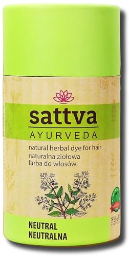 Sattva Ayurveda Natürliche Haarfarbe - Henna Haarfarbe für Allergiker - Bio Pflanzenhaarfarbe für Naturhaarfarbe, Volumen und Glanz - Doppelte Portion- ECOCERT (Cassia, 150)