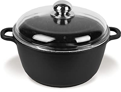 Feel Maestro Garnek aluminiowy z powłoką granitową, MR-4620C, czarny/srebrny