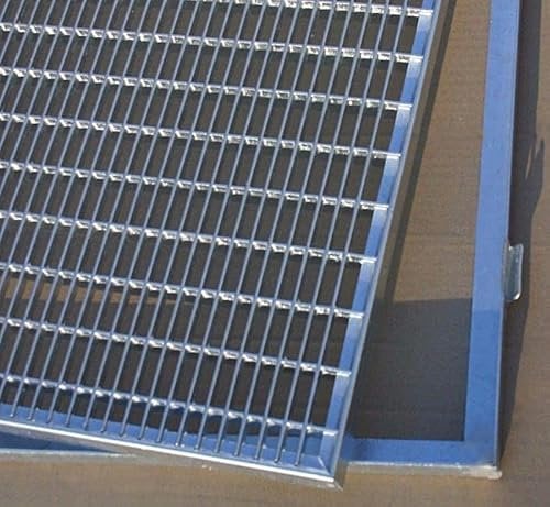 SPH Gitterrost verzinkt 400x600mm mit ZARGE Maschenweite 30x10mm Gesamthöhe 23mm