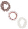 KAIAIWLUO Perlen Haargummis,3 Stück Haargummi mit Perlen Pferdeschwanz Inhaber Perlen-Armband Elastische Haarschmuck Hair Scrunchies Pearl für Damen und Mädchen