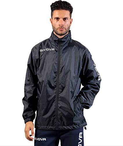 GIVOVA Coupe-Vent Sportif Jacket, Noir, XXL Unisex