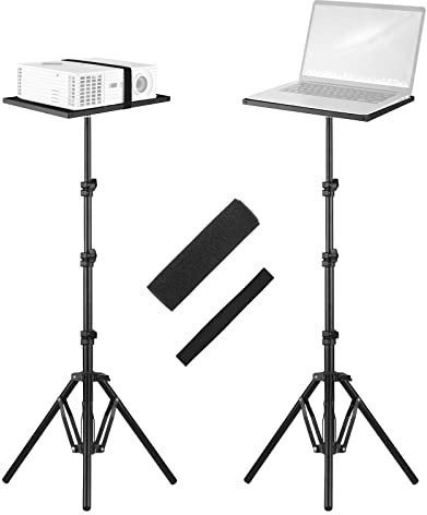 Andoer Universal Laptop Projector Tripod Stand & Holder Aluminum Alloy Computer Projector Floor Stand 41-135cm/ 16-53in Ajudtable Height for Stage Studio Outdoor Use
