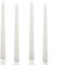 10 inch Taper Candles-Set of 4 Tapered Candle, Tall Candlesticks,Dripless and Smokeless,Home Dinner Candle, Party, Wedding, Halloween, Christmas Candles (White, 10inch)
