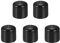 DMiotech 5 Pack 36mm ID Schwarz Schraube Gewinde Beschützer Gummi Endkappen Bolzen Abdeckungen für Schraube Bolzen Möbel Rohr