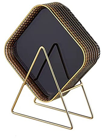 LUCBEI salad bowl Eight-piece Set With Bracket Creative Modern Snack Plate Fruit Snack Plate Table Spit Bone Plate Household Desktop Garbage Plate snack bowl (Color : C)