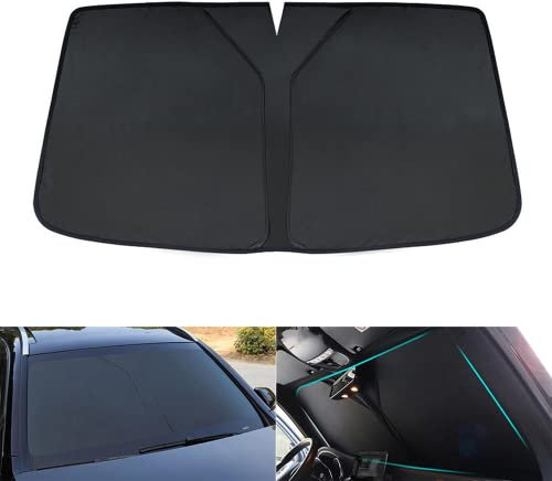 Apto para Peugeot 3008 2016-2023 Parabrisas Parasol, Parabrisas del Coche Parasol, Parabrisas Sombra Negro, Protección Interior del Coche Decoración