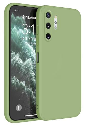 Topme Coque pour Samsung Galaxy Note10+ / Samsung Note 10 Plus (6.8 inches) Etui Housse, Protecteur de Peau en Silicone TPU - Vert Matcha