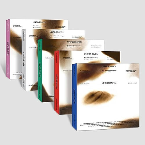 (COMPACT Ver.) LE SSERAFIM UNFORGIVEN 1st Album ( Random Ver +Store Gift Card ) K-POP SEALED
