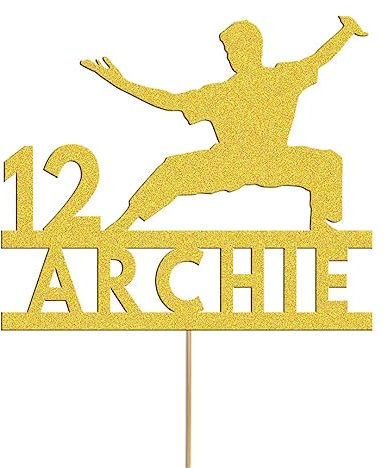 Benutzerdefinierte Karate Cake Topper Personalisierte Kuchendekoration für Judo, MMA, Kuchendekoration Jeder Name und Alter