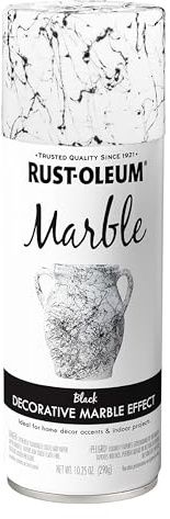 Rust-Oleum 372484 Specialty Marble Spray Paint, 10.25 oz, Black