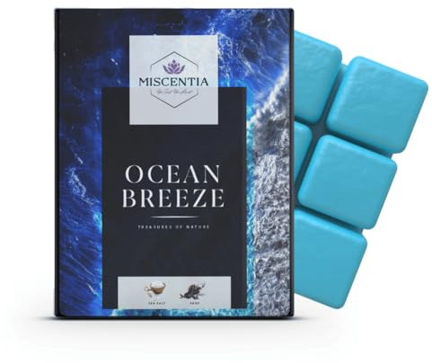 miscentia Duftwachswürfel - Duftwachs für Duftlampe, Teelicht, elektrisch, Geschenkidee, Wax melts, aus Sojawachs, plastikfrei und vegan… (Ocean Breeze)