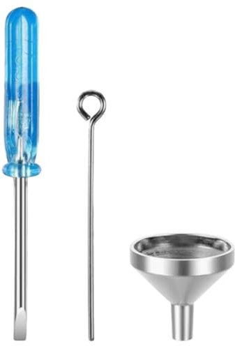 PATKAW 1 Set of Mini Funnels Set Stainless Steel Urn Funnel Filler Kit for Cremation Jewelry Ashes Keepsakes