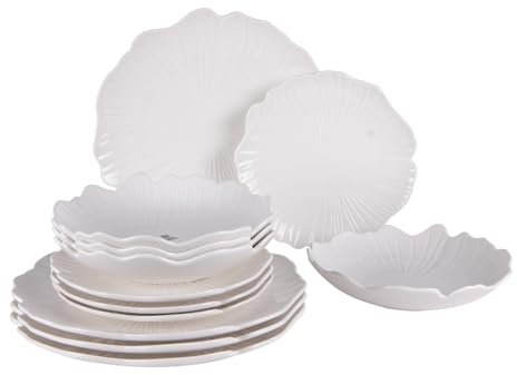 Table Passion - Service d'assiettes Ginkgo 12 pièces
