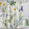 LIVETTY Shower Curtain Plant Curtain Floral Shower Curtains for Bathroom Quick-Drying Kitchen Curtains Machine Washable with 12 Hooks-Multi-Color