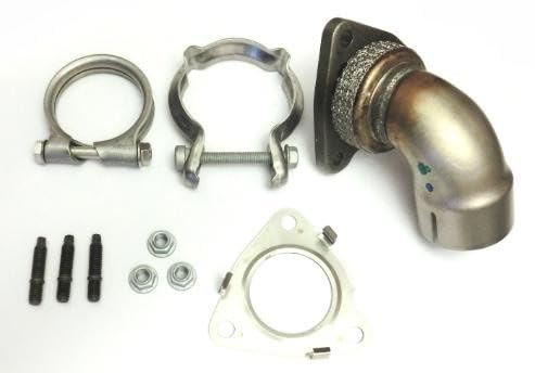 VEGAZ Flexrohr Auspuff Abgasrohr Ø55mm Rohrverbinder:Flexibel mit Flansch mit Anbauteilen JR-36