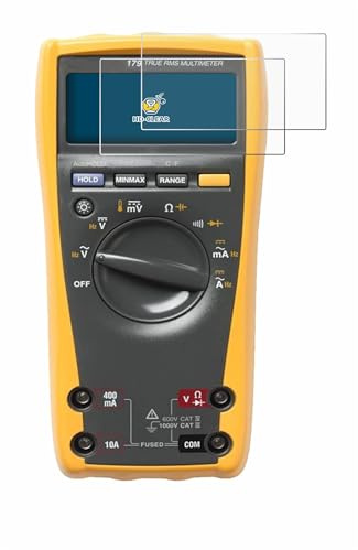 BROTECT Schutzfolie für Fluke 179 | Multimeter 2 Stück Transparenter Displayschutz Made in Germany Klare Displayschutz-Folie Clear Einfache Montage