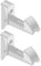 Lot de 2 Arrêts Automatique - Aluminium Blanc - Bloc l'Ouverture et la Fermeture de Volets Battants - Fabrication Française