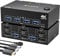 YOUTINGHDAV USB 3.0 KVM Switch 2 Monitore 2 Computer, USB 3.0 KVM Switch HDMI DP, KVM Switch Dual Monitor für 2 Computer Share Maus und Tastatur, mit HDMI + DP + USB Kabel