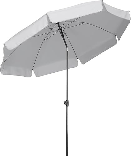 Schneider Sonnenschirm Aquila silbergrau Ø 200 cm Sonnenschirm