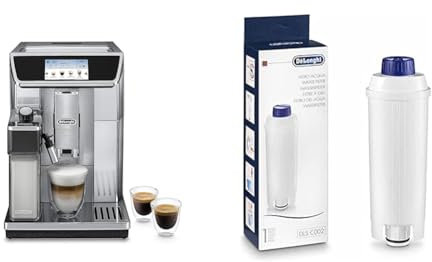De'Longhi PrimaDonna Elite Experience ECAM 656.85.MS Kaffeevollautomat mit LatteCrema Milchsystem + Original Wasserfilter DLSC002