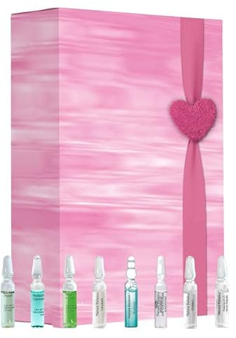 Geschenkset rosa Damen 24 Ampullen 8 Sorten Pflege Geschenkbox Hyaluron Serum Kollagen Retinol Hyaluronsäure Gesicht Kur Gesichtspflege Frauen Geschenk für sie Weihnachten Valentinstag Liebe Muttertag