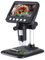Koolertron Microscope Numérique 4,3 Pouces avec Carte 32G Lumière 8 LED Microscope Professionnel pour Réparation de Circuits Imprimés