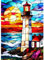 AIRDEA Leuchtturm Diamond Painting Erwachsene, DIY 5D Sonnenuntergang Diamant Painting Bilder, Bastelset Erwachsene Frauen als Haus Wanddeko 30x40 cm