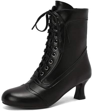 Stivali Donna Stivali Donna Texani Alti Stivaletti Pioggia Donna Stivali Texani Donna di Jeans Stivali Donna Estivi Traforati Stivaletti Donna Estive Colore Nero Texani