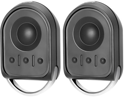 Lot de 2 Telecommande Portail 1841064,433,42 MHz 4 Canaux Télécommande Portail pour K-go 4, K-tis 2/4, K-tis NS 2/4, Bip Portail de Garage,Noir