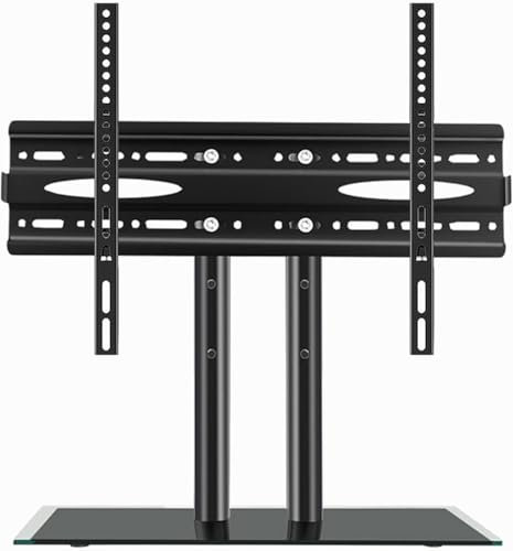 TV Stand Desktop TV Stand Universal TV Stand With Tempered Glass Base Height Adjustable TV Base Stand, Suitable For 40-65 Inch TVs