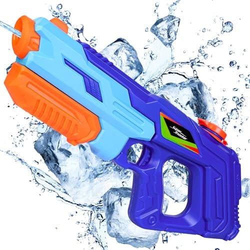 Pistolet à Eau Portée de 10 à 11 Mètres Pistolets à Eau pour Enfants Grande Capacité 900ml, Cadeau pour Enfants Garçons et Filles Jouets d'été Plein Air Piscine d'été sur la Plage