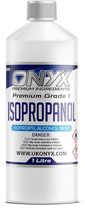 Isopropyl Alcohol 99.9% IPA Isopropanol - Pure Grade - 1 Litre Rubbing Alcohol for Cleaning and Disinfecting Solvent for Electronics, Glass, Appliances (1 Litre)