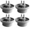 Replacement Lower Rack Wheels for Bosch and Dishwasher 165314, 4 Pack, Easy Manual Assembly