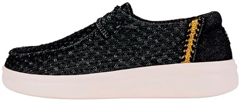 Hey Dude Wendy RIE Perf Canvas Black Mokassin