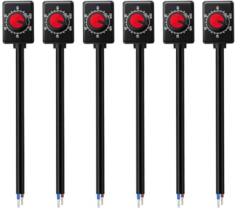 Osmond 6 Stück DC 0/1-10V Knopf LED Dimmer Niederspannungs-Passivdimmer PWM-Dimmung Niederspannungs-PWM-Dimmung Aus für 0-10V / 1-10V Dimmbaren LED Treibern