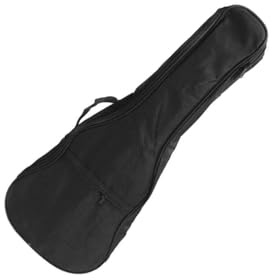 kesurpae 4 saitige Gitarrentasche, leicht, gepolstert, guter Schutz für Ihre Ukulele auf Reisen, schwarze Ukulele Gitarrentasche, Ukulelenkoffer, gepolsterter Tragerucksack, 26 Zoll