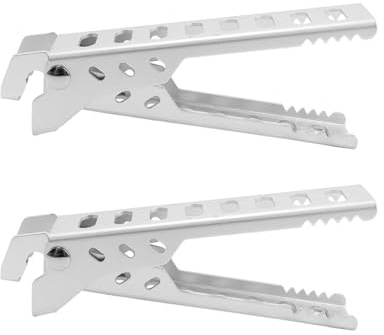 Qury Camping Pot Gripper 2 Pack Aluminum Alloy Antiscald Clip Bowl Gripper Hot Dish Lifter for Outdoor Camping