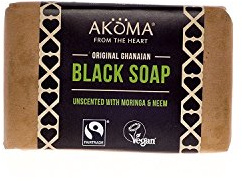 AKOMA African Black Soap Enriched1-12 Bars-3 Bars