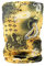 Alsino Multifunktionstuch Schlauchtuch Gesichtsschutz, Variante wählen:MF-239 mustard schwarz Paisley