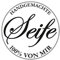 Rayher Label Handgemachte Seife, 45 mm ø, Seifenlabel, Stempelabdruck für Seifen, 34270000, Farblos