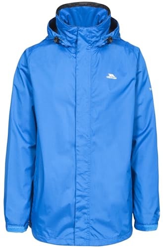 Trespass Herren Fraser Ii Jacke Mit Einrollbarer Kapuze, Blau (Blue), XS EU