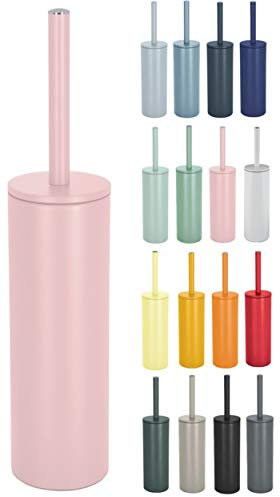 Spirella WC-Bürstenhalter Edelstahl 40x9,5 cm – Robuste Toilettenbürste mit Halter, Hygienische Oberfläche, Strapazierfähige Borsten, Leicht zu Reinigen, Modernes Design, Passend zur Serie Akira