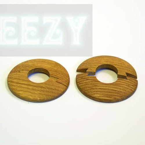 PK of 4 X O' SO EEZY SOLID OAK (SMOKED) PIPE SURROUND 15MM - LASER CUT - EASYFIT