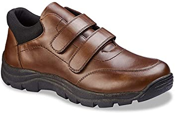 Pegasus Men's Wide Fit Water Resistant Leather Hiking Boots Brown 10 UK