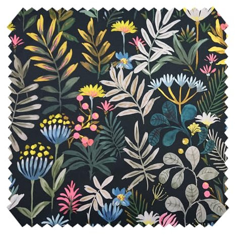 NOVELY® Oxford 210D | 1 lfm | Polsterstoff Bedruckt Print Wasserabweisend Reißfest Dekostoff | D23 Dschungel Tropic Blumen Wiese