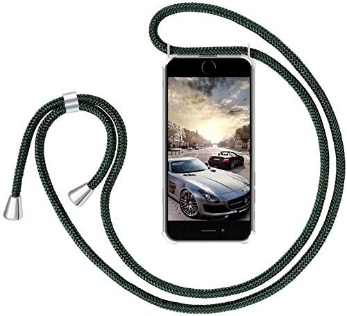 GoodcAcy Collier pour Xiaomi Redmi 7A Coque, étui de téléphone avec Cordon - Tour de Cou Lanière en Corde+Verre trempé Protection écran