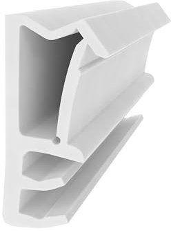 Flügelfalzdichtung 10 mm Falzhöhe – Weiß - 8 Meter - Fensterdichtung - Türdichtung - Gummidichtung für Holzfenster - Dichtung gegen Kälte & Zugluft