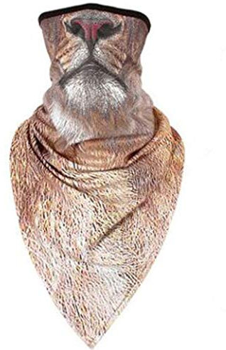 riou Multifunktionstuch Schlauchschal 3D Tier Bedruckte Lustig Motorrad Atmungsakti Mundschutz Halstuch Bandana