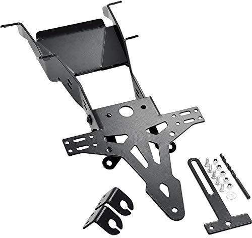 Hashiru Motorrad-Kennzeichenhalter Kennzeichenhalter für Honda CB 125 R, Unisex, Sportler, Ganzjährig, Stahl, schwarz