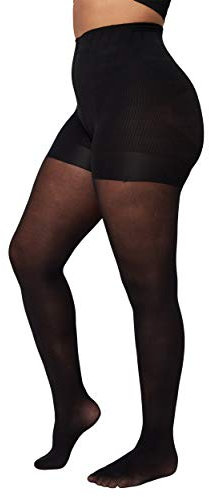 Zizzi Große Größen Damen Strumpfhose 40 Denier mit Push-up Gr 52-56 Black